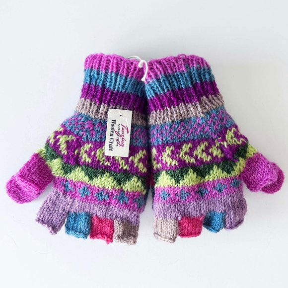 World Market Mittens & Gloves, Convertible from One to the Other, Great Colors - Picture 1 of 5